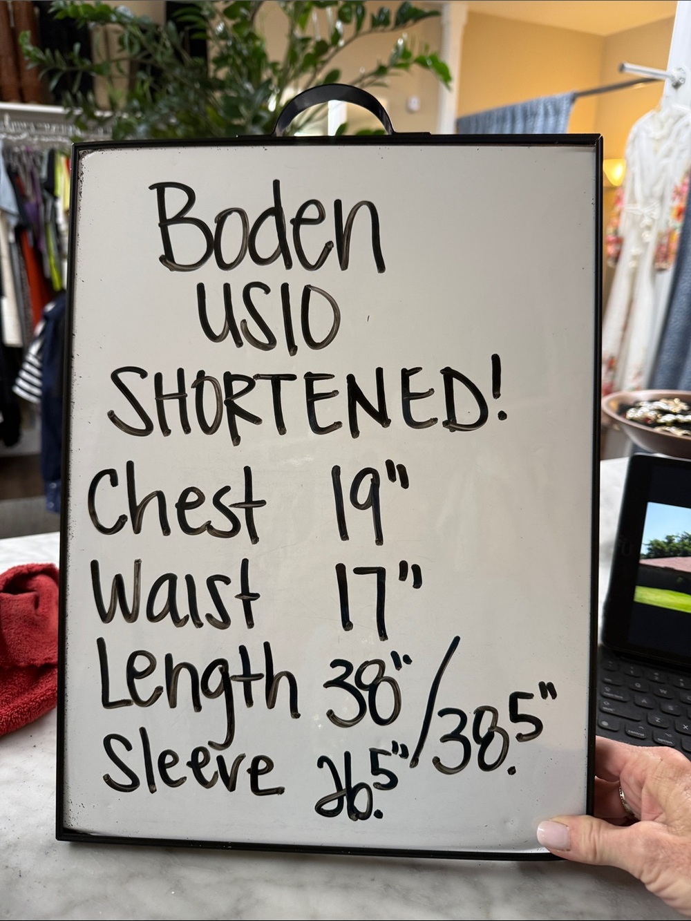 Boden Emerald Pin Tuck Shirt Dress (SHORTENED) Size US10 - Picture 12 of 14
